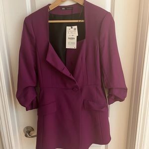Purple blazer/romper